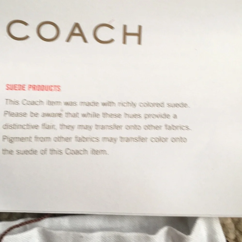 Coach Pink Suede Leather Satchel Bag